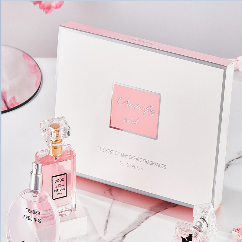 Beautiful Girl Paris Angel Three-Piece Little Black Dress Women's Perfume Fresh Lasting Light Fragrance Gift Box Set