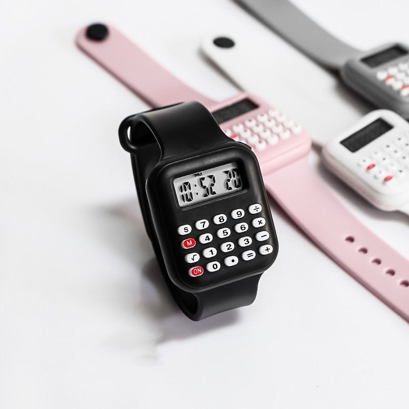 Multifunctional Children's Watch Student Party Electronic Calculator Watch Date Counting Digital Electronic Watch Men's Watch