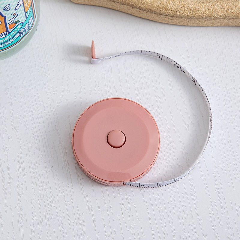 Multi-Purpose Circular Plastic Tape Measure 1.5m Automatic Retractable Tape Measure Clothes Mini Tape Measure Soft Tape Measure Three Circumference Measure