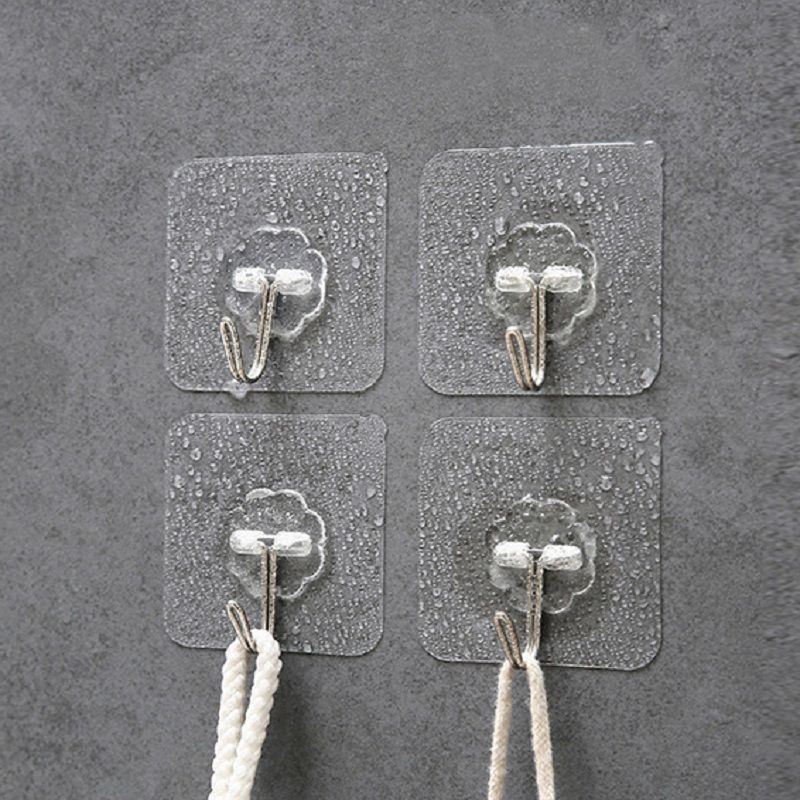 10 Piece Hook Wall Hanging Wall Non-punching Clothes Hanging Hook Paste Suction Cup Bearing Non-trace Nail Frame Strong Adhesive Hook