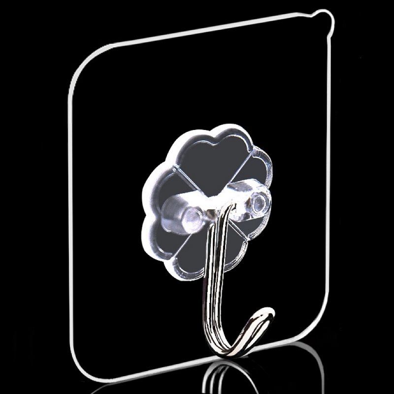 10 Piece Hook Wall Hanging Wall Non-punching Clothes Hanging Hook Paste Suction Cup Bearing Non-trace Nail Frame Strong Adhesive Hook