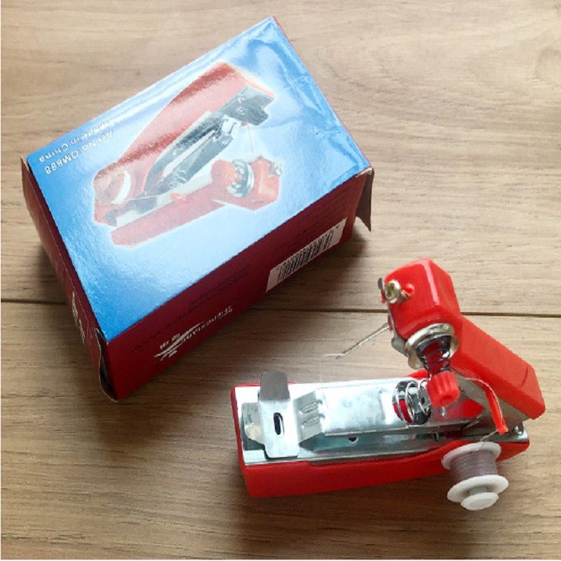 Mini Sewing Machine Manual Portable Home Pocket Sewing Machine Multi-Functional Hand-Held Sewing Machine
