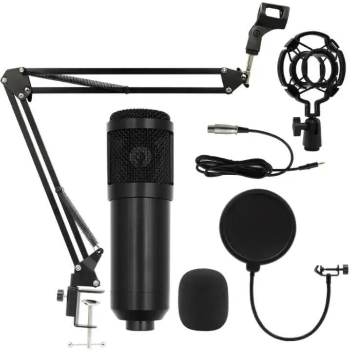 Ready Stock V8s Sound Card + BM800 Mic Set Condenser Microphone Live Sound Card Bluetooth Audio Interface Studio Streaming Recording for Phone PC with holder pack-Black