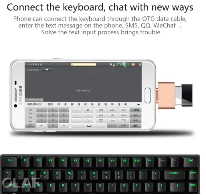 Mini USB OTG Adapter Android Micro USB / Type-C to USB Converter for phones PC computers