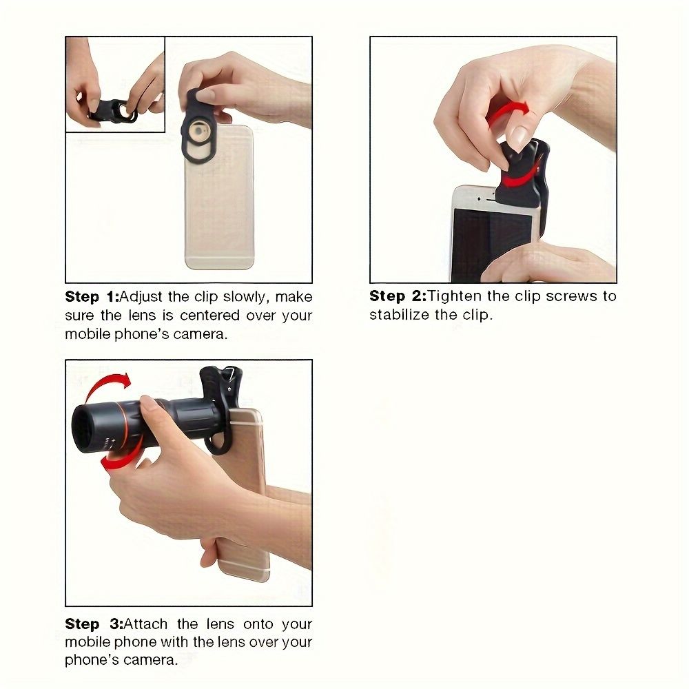 A Set Of Universal Mobile External Phone Lens, Mobile Accessories, 18X Optical Zoom Lens, Mobile Camera Single Lens, Suitable For Most Smartphones
