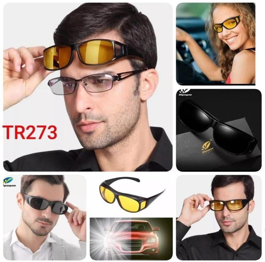 5 in1 Magic vision day and night driving glasses with 5pcs lenses...has magnetic