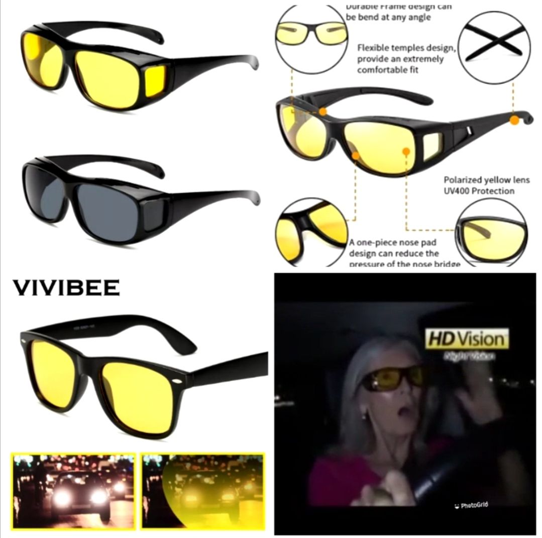 5 in1 Magic vision day and night driving glasses with 5pcs lenses...has magnetic