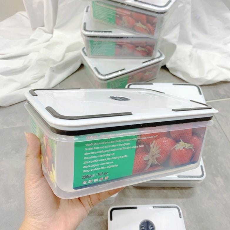 5 in 1 Compartment Fridge Organizer Keeps Fruits, Vegetables, Meat, Fish Fresh Longer