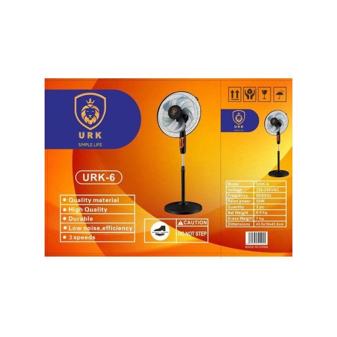 PRICE DROP! BEST DEALS! Gear URK 16" Modern Standing Quiet Fan to Cool Your Surrounding. Enjoy coolness at your place whether in the office, at home, or outdoors with this unique modern fan.