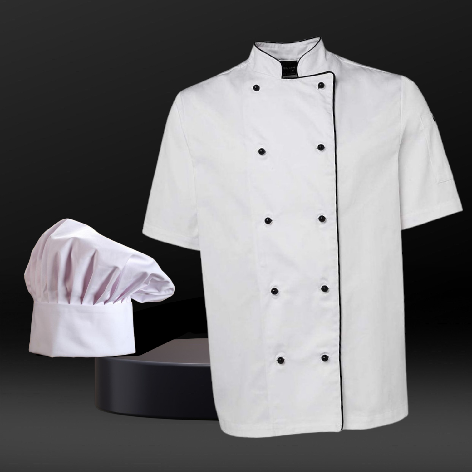 Chef Jacket + Hat | Full Sleeve Chef Coat For Men & Women Blended Cotton Relaxed Chef Coat For Men and Women Cooking Uniform Chef  For kitchen Dress Cooking Uniform