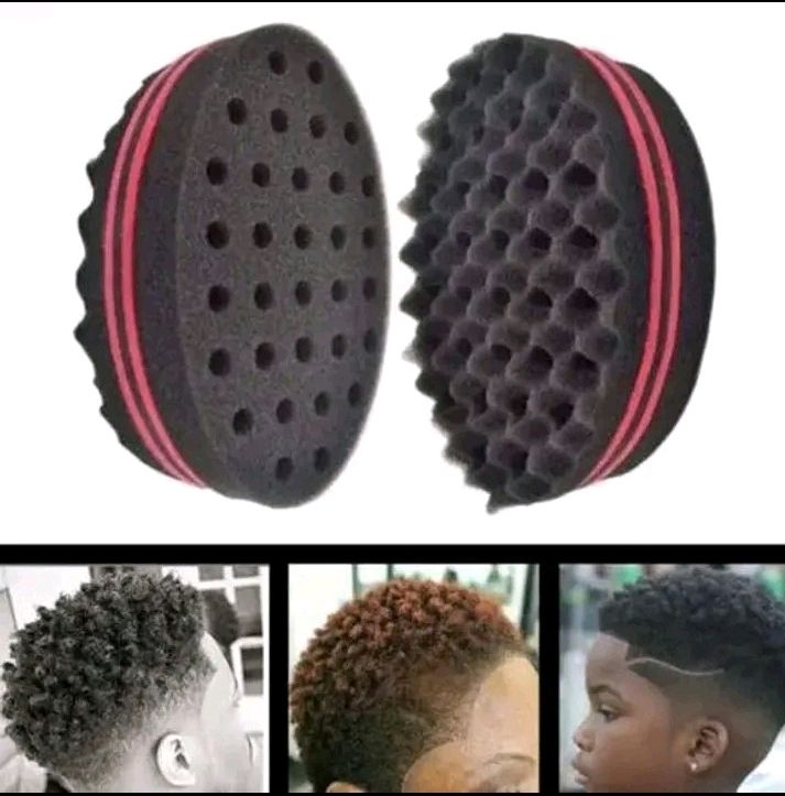Magic Twist Sponge for Dreadlocks, Afro Coils, and Curls - Two Sides with Big and Small Holes, Foam Wave Brush for Men, Women, Boys, and Girls with Long or Short Hair by Hair Sponge