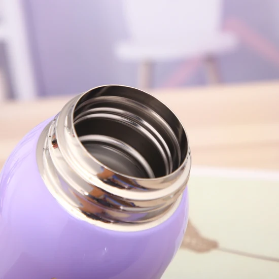 Children thermo bottle thermocup with straw | 500ml Kids Thermos Mug With Straw Stainless Steel Vacuum Flasks Children Cute Thermal Water Bottle Tumbler Thermocup