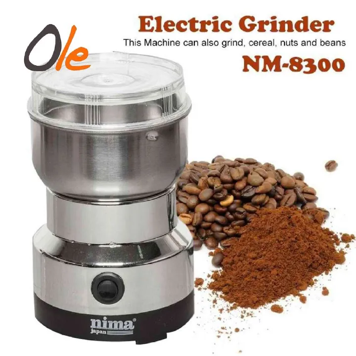 Nima mini electric grinder | Coffee Grinder Electric, Mini Spice Grinder, 150W 10s Fast Grinding, Dry Grain Mill for Spices Seeds Rice Beans Seasonings, with Stainless Steel Blade