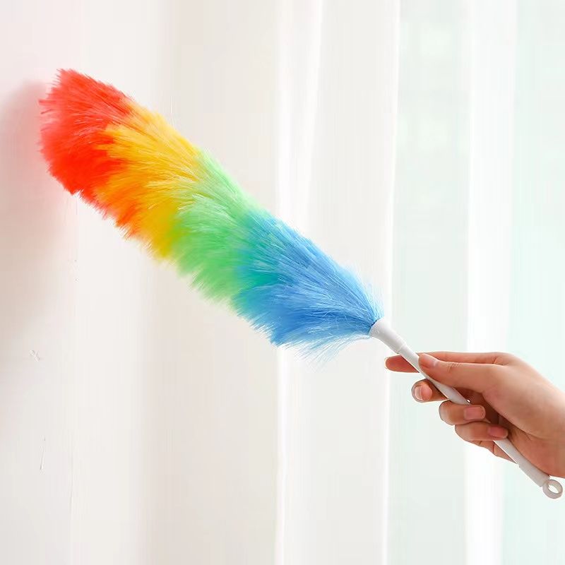 Multi-coloured Static duster stick for cleaning dust and cobwebs | Colorful Feather Duster | Microfiber Duster for Cleaning | DUSTING Stick | DUSTING Brush