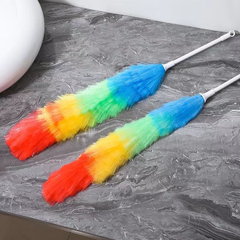 Multi-coloured Static duster stick for cleaning dust and cobwebs | Colorful Feather Duster | Microfiber Duster for Cleaning | DUSTING Stick | DUSTING Brush