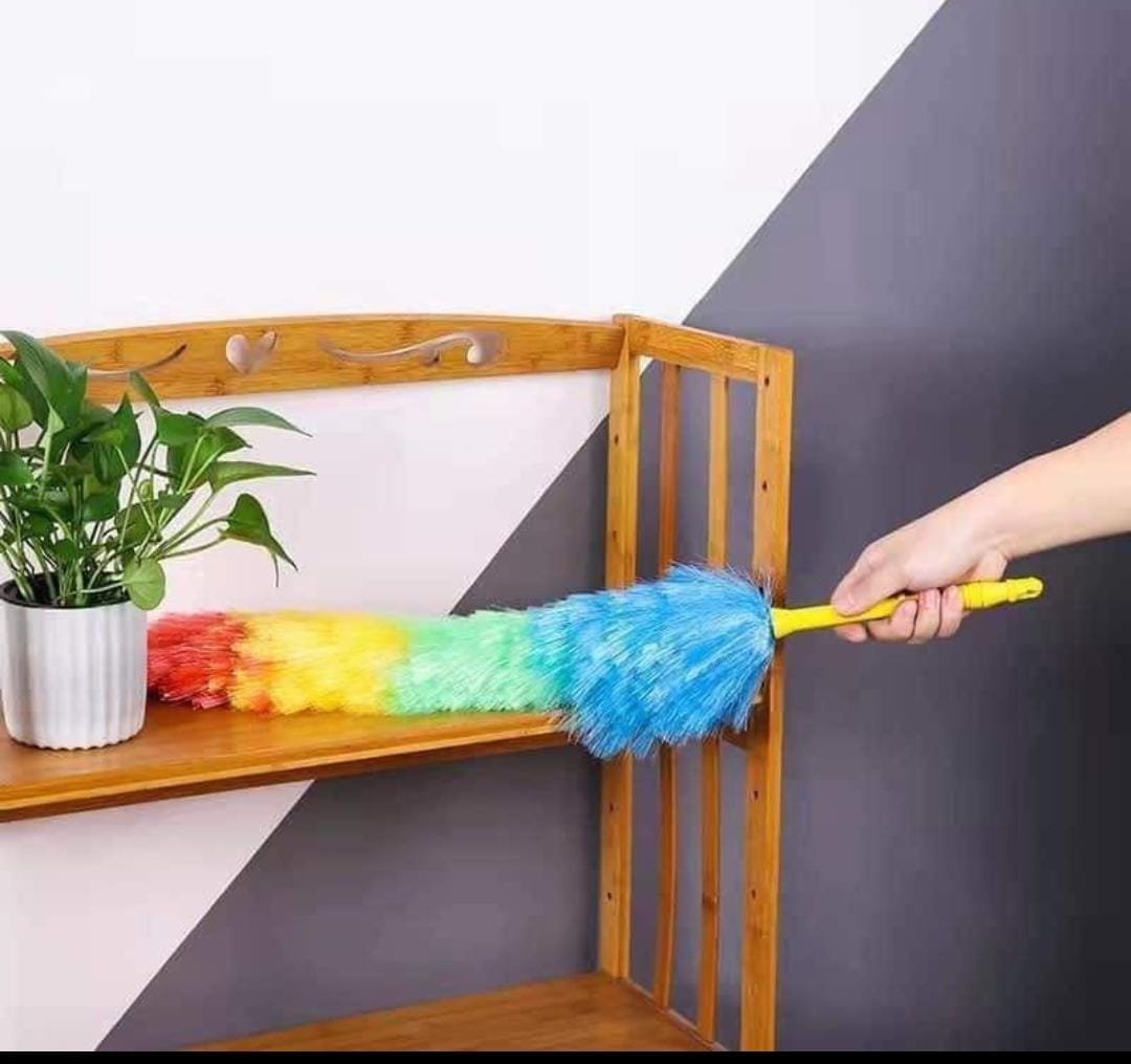 Multi-coloured Static duster stick for cleaning dust and cobwebs | Colorful Feather Duster | Microfiber Duster for Cleaning | DUSTING Stick | DUSTING Brush