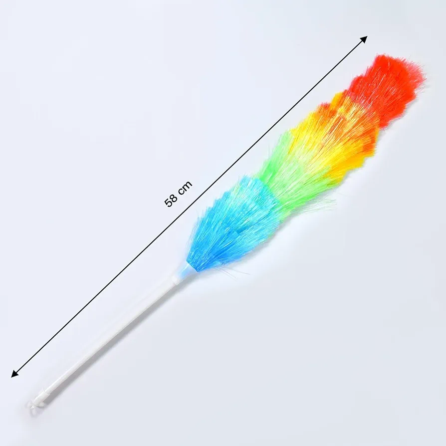 Multi-coloured Static duster stick for cleaning dust and cobwebs | Colorful Feather Duster | Microfiber Duster for Cleaning | DUSTING Stick | DUSTING Brush