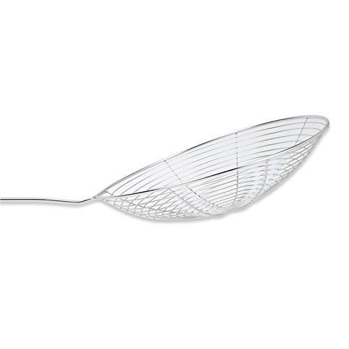 Stainless steel chips Laddle 36cm long Stainless Steel Deep Fry Strainer, Silver,