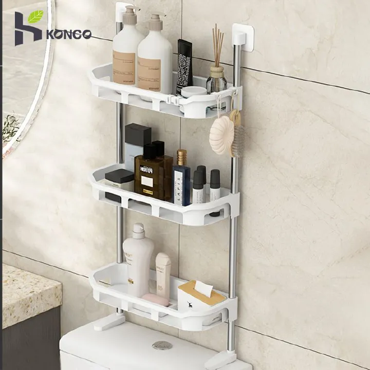 Detachable over the top 3-storey organizer rack
