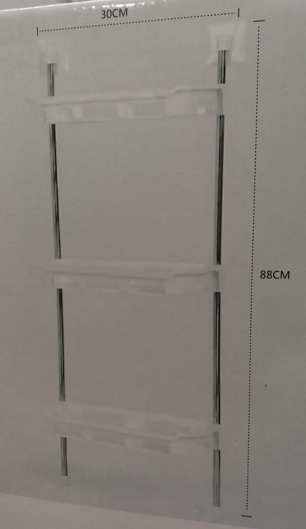 Detachable over the top 3-storey organizer rack