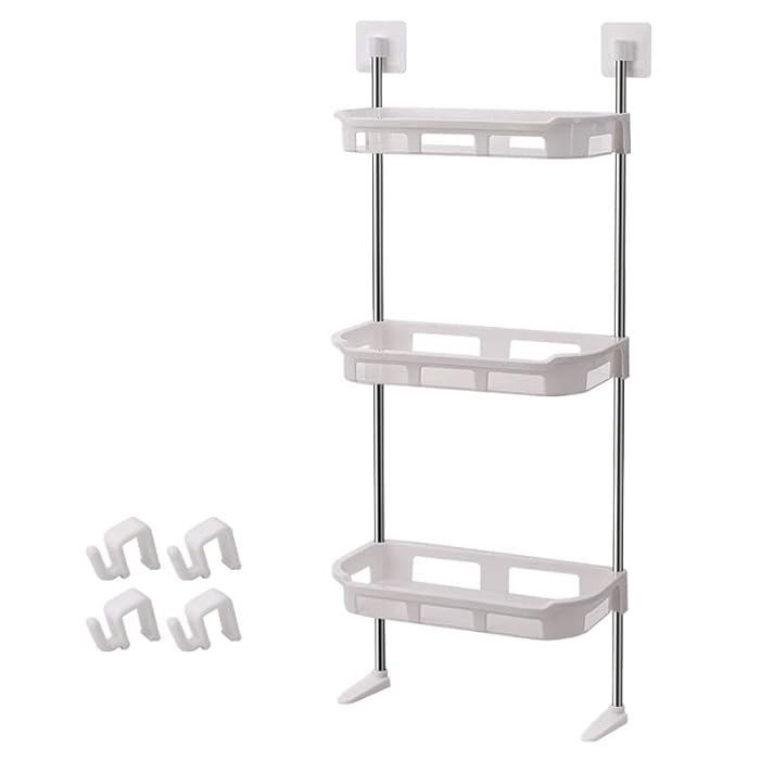 Detachable over the top 3-storey organizer rack