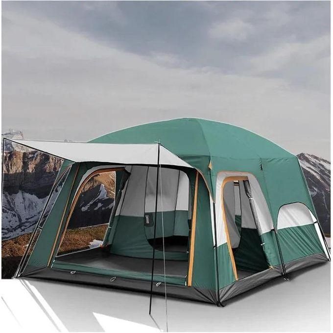 {OFFER!! OFFER!!} Huge Family Tent Canvas-Double Room - 10-15 Persons - 430cms*305cms*210cms