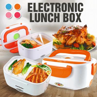 [NEW ARRIVALS!!] electric Lunch Box, 12V 24V 110V Portable Food Warmer Heated Lunch Box for Adults Reheating Meals in Car/Truck/Office/Travel, Leakproof, with 2L SS Container