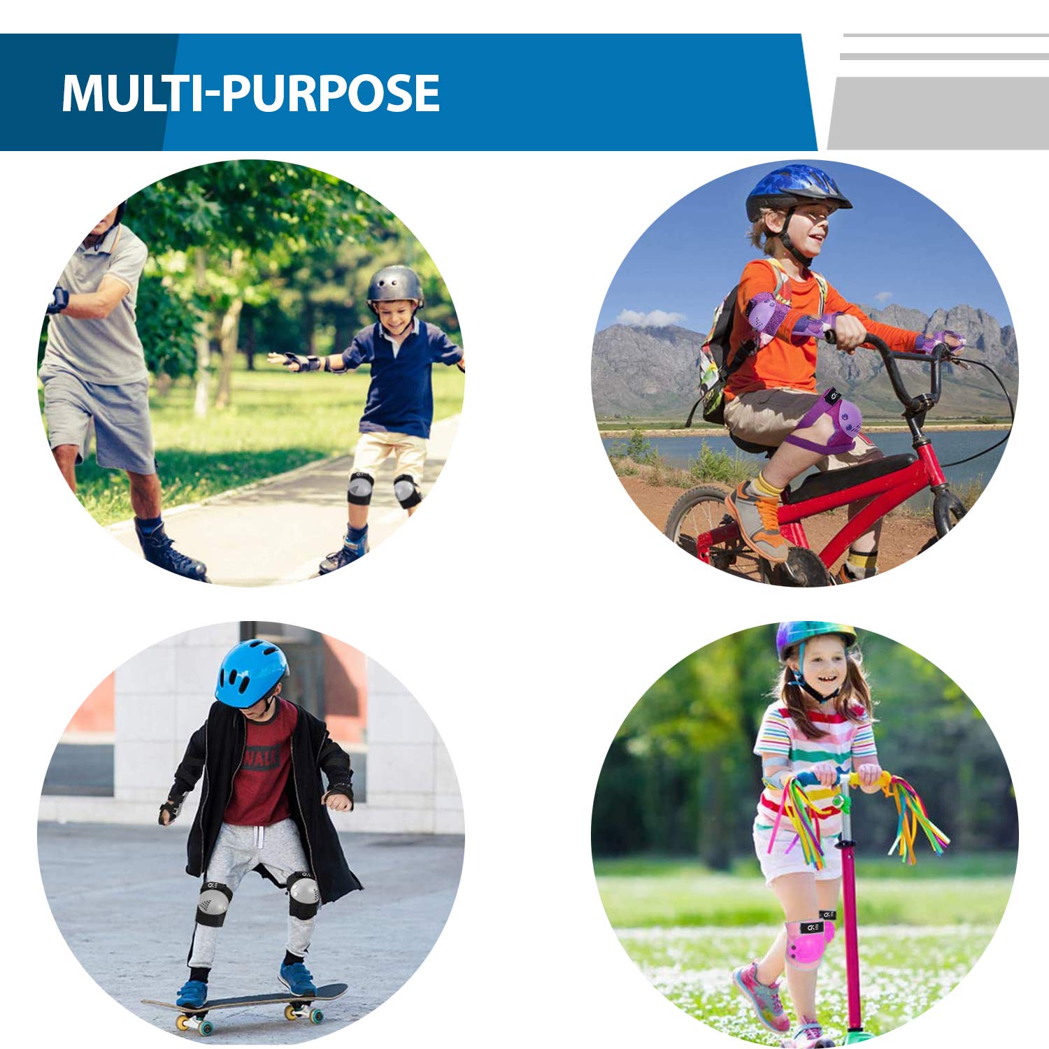 [NEW ARRIVALS!!] Knee Pads for Toddler Elbow and Knee Pads Toddler Protective Gear Set Kids Knee pads and Elbow Pads for Toddler Girls Boys with Wrist Guards for Skating Cycling Bike Rollerblading