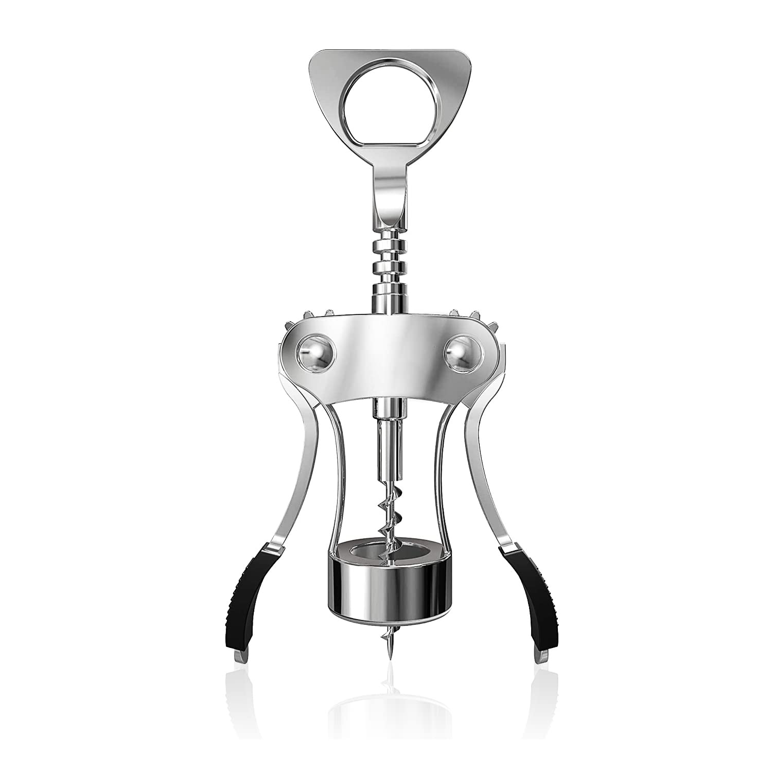 JUMUIYA Wing Corkscrew Wine Opener Professional Multifunctional All-in-One Wine Bottle Opener and Beer Bottle Opener. Strong Stainless Steel Zinc Alloy. Won't Split or Crumble Cork