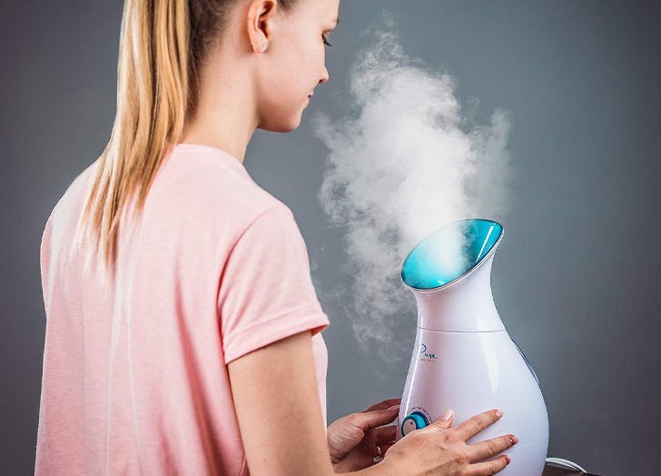 JUMUIYA  HealthSense Steamer for Cold & Cough, Vapourizer & Steamer for Face steam, Steam Inhaler & Vaporizer Machine with Nano-Ionic Technology, UV Steam Sterilization, Fast Mist in 50sec, Aroma Diff