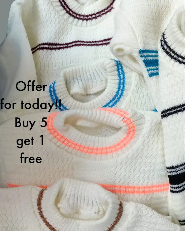 Fashion Warm Unisex Knitted Stripped Baby Sweater 0-6M. the sweetest warmth with our Softest turtle neckline design sweaters. Designed with the most perfect quality Knitted with love plus th.