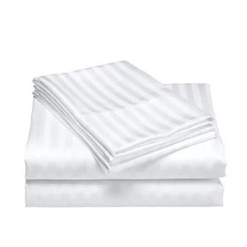 100% Cotton Fitted plain white bedsheet  Non Slip Adjustable Mattress Covers for Single Double King Queen Bed, 4 by 6, 5 by 6, 6 by 6