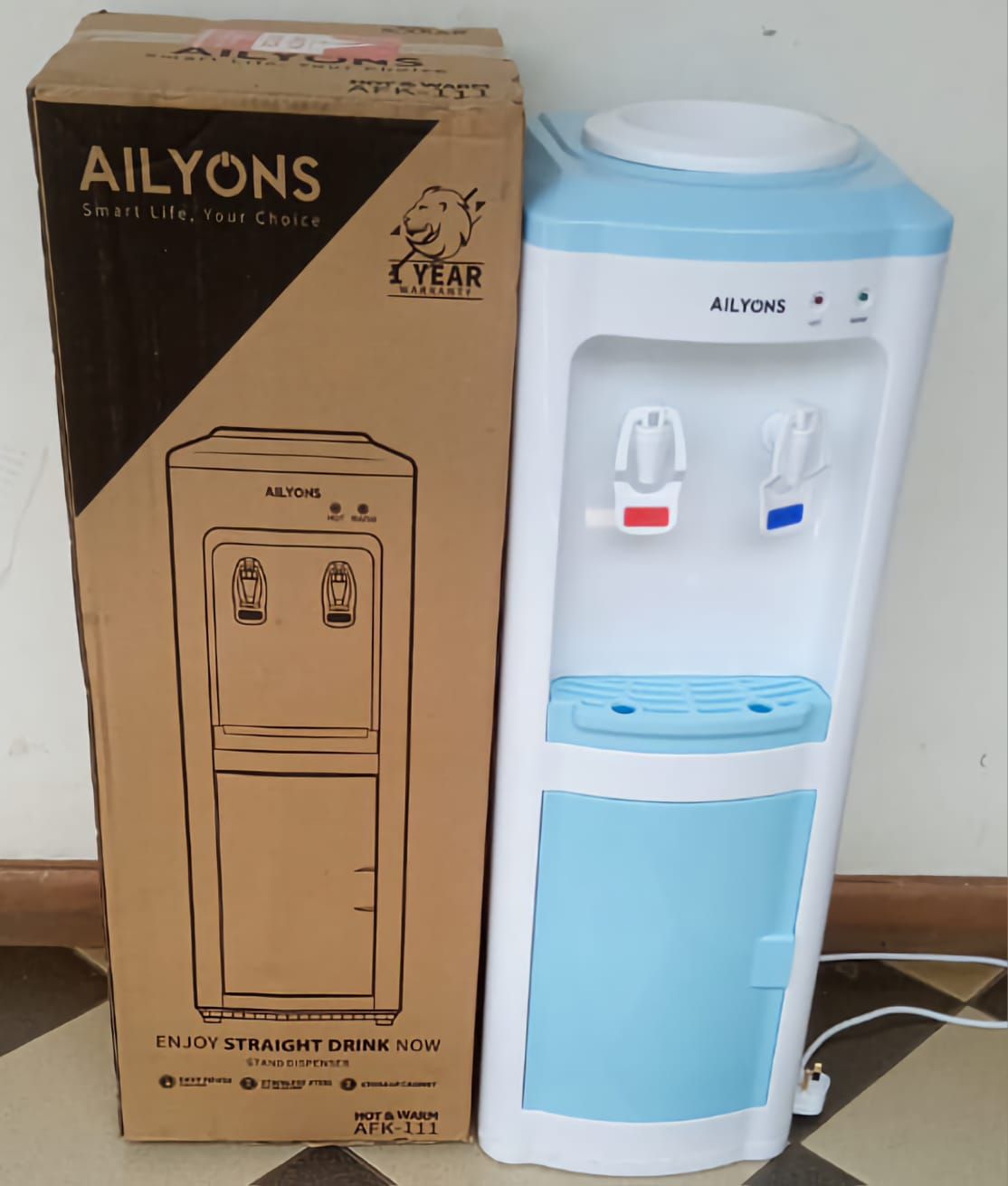 Hot & Normal Free Standing Water Dispenser - White