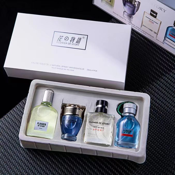 4 Pcs Men Perfumes Different Fragrances Long Lasting Business Eau de Parfum Classic Flowers Deodorants Gift Men's cologne perfume lasting fresh light fragrant men's flavor student gift set