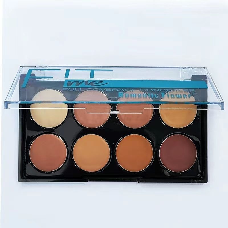 8-color concealer 3 in 1 brighten concealer repair concealer plate waterproof anti sweat makeup oil control contour gift