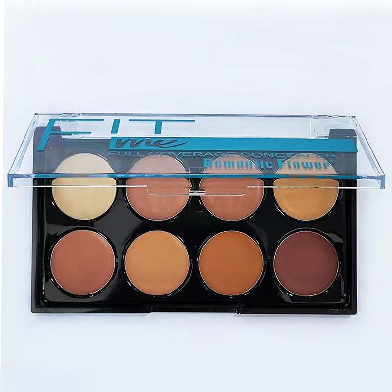 8-color concealer 3 in 1 brighten concealer repair concealer plate waterproof anti sweat makeup oil control contour gift