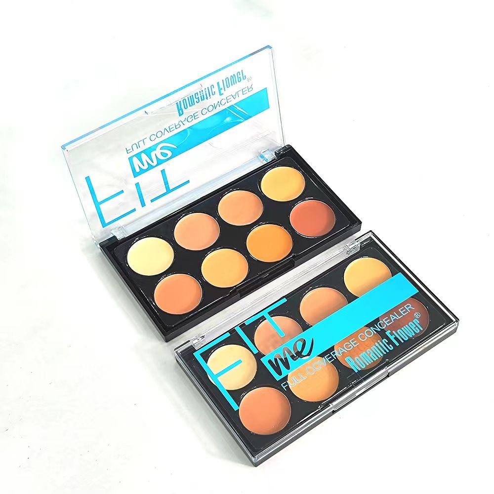 8-color concealer 3 in 1 brighten concealer repair concealer plate waterproof anti sweat makeup oil control contour gift