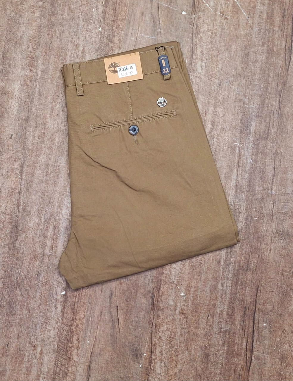 (Gift ideas) Classic timeless multi functional High quality hard Khaki men trousers straight slim fit smart casual trouser