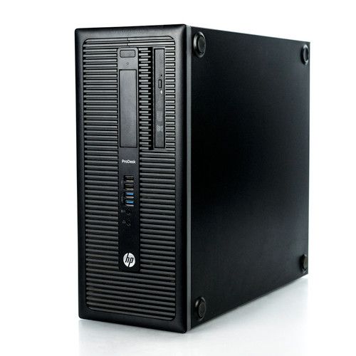 FREE GIFT {Complete Set with mouse and keyboard } Refurbished HP ProDesk 600 G1 INTEL CORE I5-4GB RAM, 500GB HDD-3.2GHz Desktop computer + 17" Monitor-Black Black M