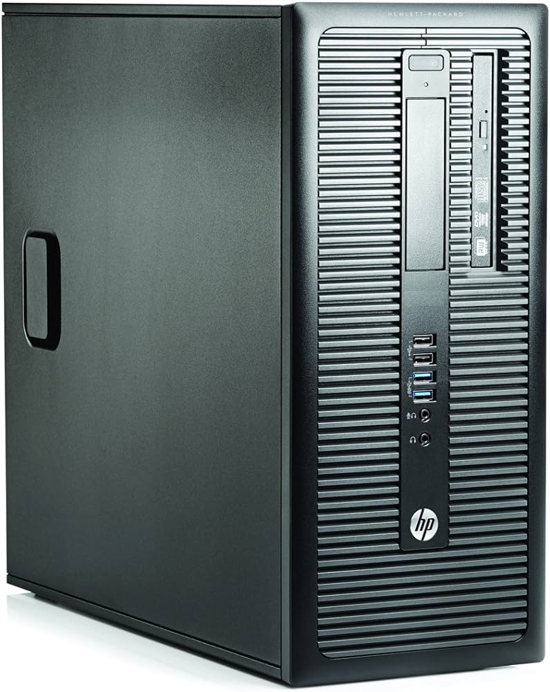 FREE GIFT {Complete Set with mouse and keyboard } Refurbished HP ProDesk 600 G1 INTEL CORE I5-4GB RAM, 500GB HDD-3.2GHz Desktop computer + 17" Monitor-Black Black M