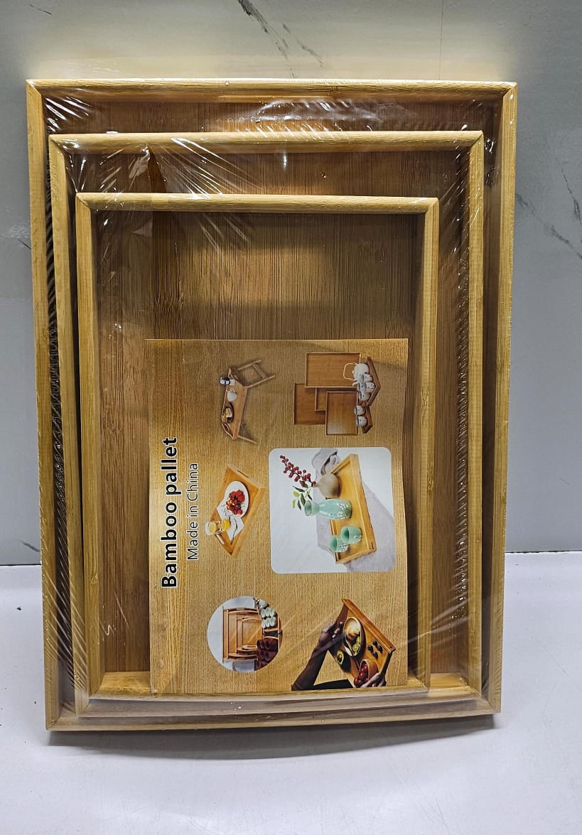 3 in 1  BAMBOO TRAY