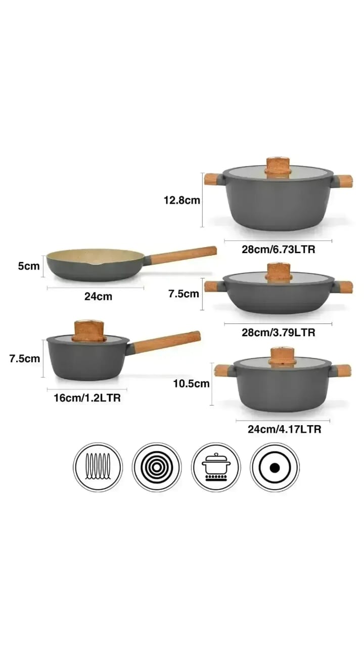 FISSMAN 9 PIECE COOKWARE