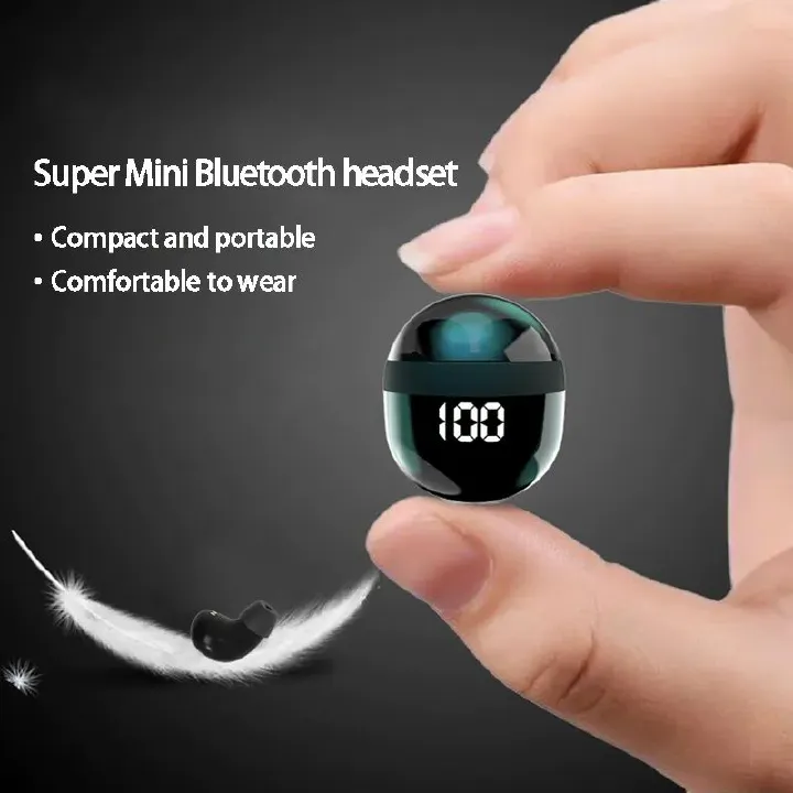 SK18 Superbass Earphones TWS Wireless Bluetooth Headset With Mic Smart Touch Headphones Invisible Mini Noise Reduction Earbuds