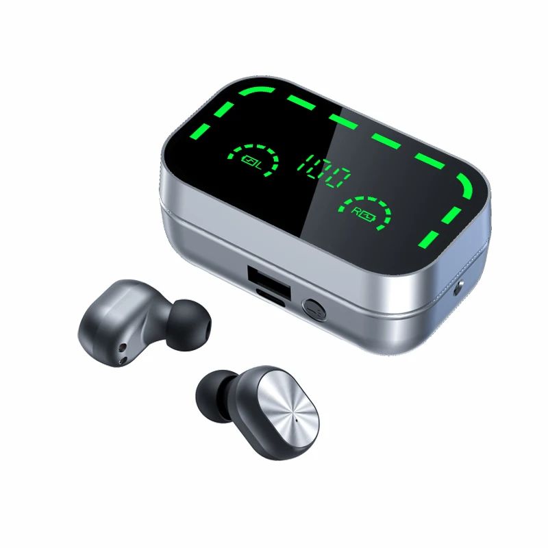 TWS YD05 Wireless Headset Bluetooth 5.3 High Fidelity Stereo HD Digital Display with Microphone Waterproof Game Earphones