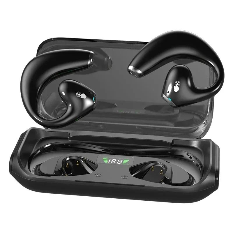 New JR04 Bone Conduction OWS Bluetooth Headphones with Long Range HIFI Sound Quality Sports Headphones Touch Control