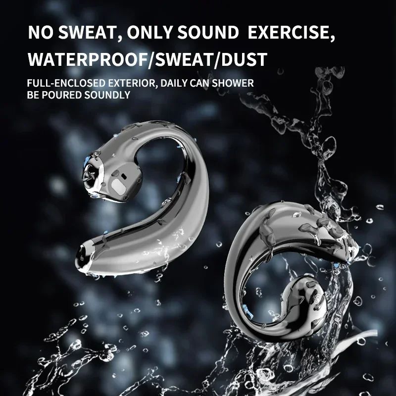 New JR04 Bone Conduction OWS Bluetooth Headphones with Long Range HIFI Sound Quality Sports Headphones Touch Control