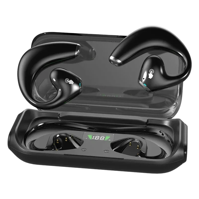 New JR04 Bone Conduction OWS Bluetooth Headphones with Long Range HIFI Sound Quality Sports Headphones Touch Control