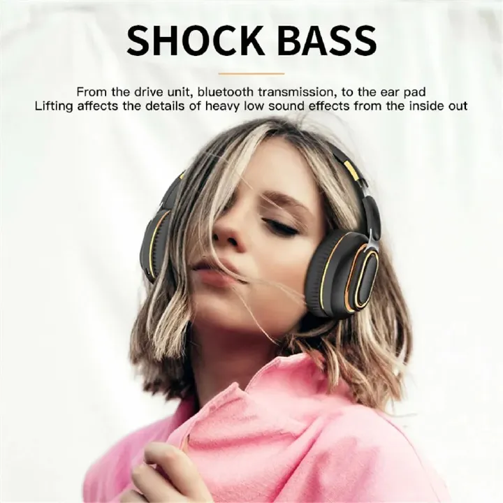 H7 Wireless Headphone Stylish Distortion-free Bluetooth-compatible Headphone Surround Sound Wireless Headphone Gaming Wear