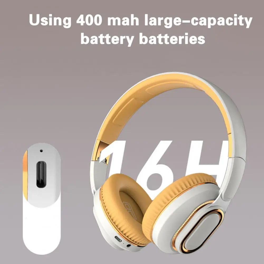 H7 Wireless Headphone Stylish Distortion-free Bluetooth-compatible Headphone Surround Sound Wireless Headphone Gaming Wear