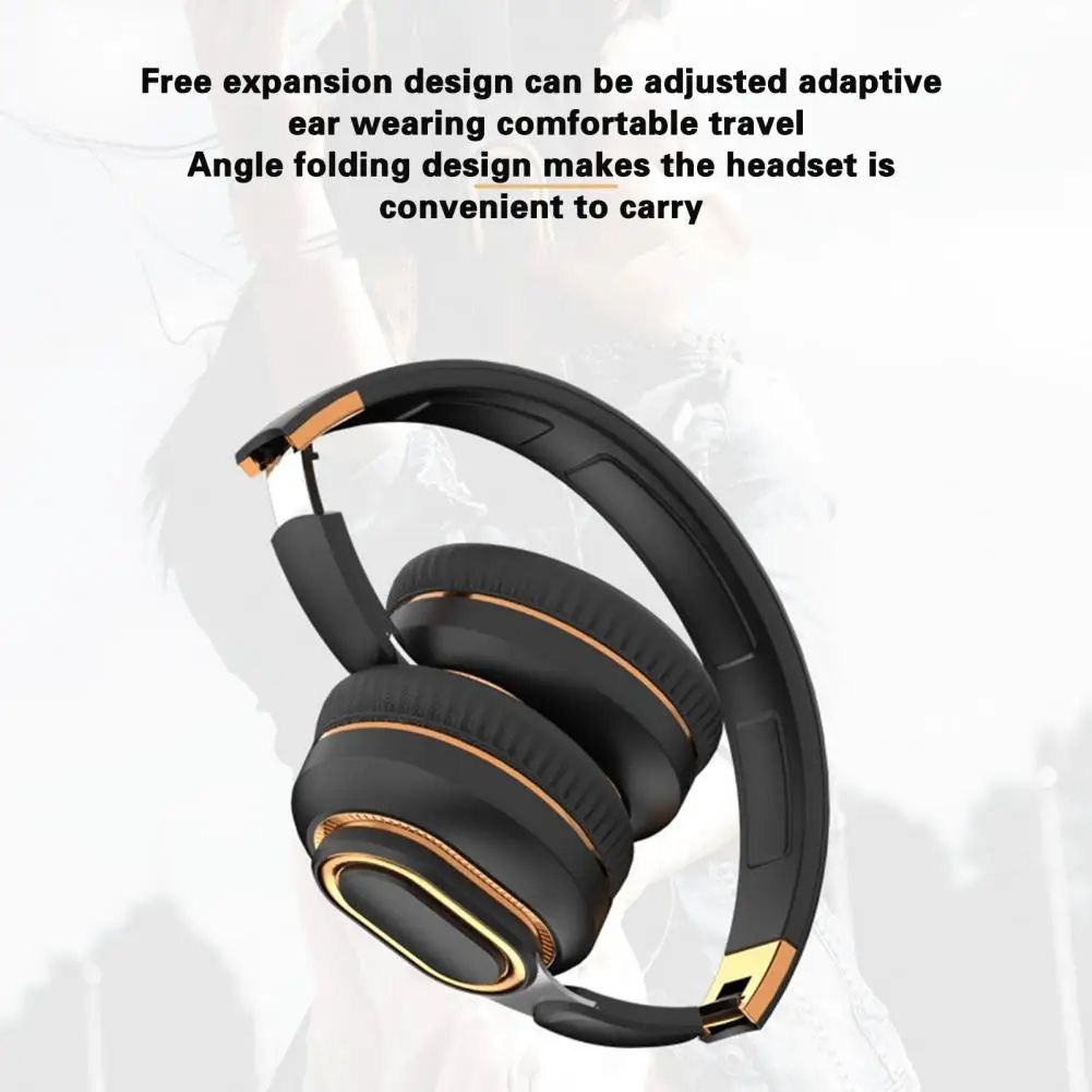 H7 Wireless Headphone Stylish Distortion-free Bluetooth-compatible Headphone Surround Sound Wireless Headphone Gaming Wear